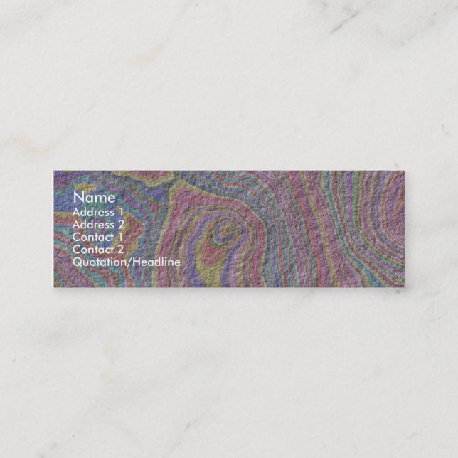 Psychedelic Rock Mini Visitenkarte (Vorderseite)