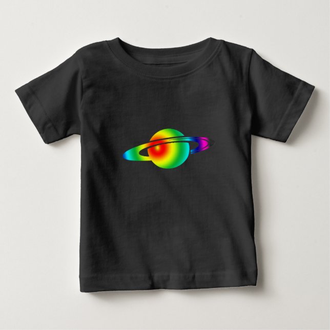 Psychedelic Saturn Baby T-shirt (Vorderseite)
