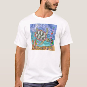 Psychedelic Sea Turtle Seepferd Art T-Shirt