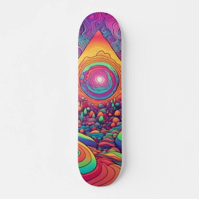 Psychedelic Skateboard (Vorne)