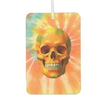 Psychedelic Skull Krawatte Dye Air Freshener