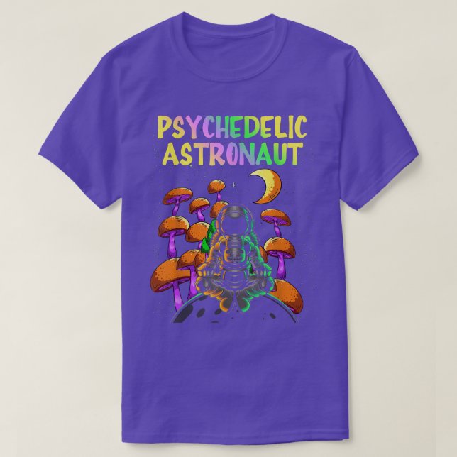 Psychedelic Space Astronaut Psychonaut  T-Shirt (Design vorne)