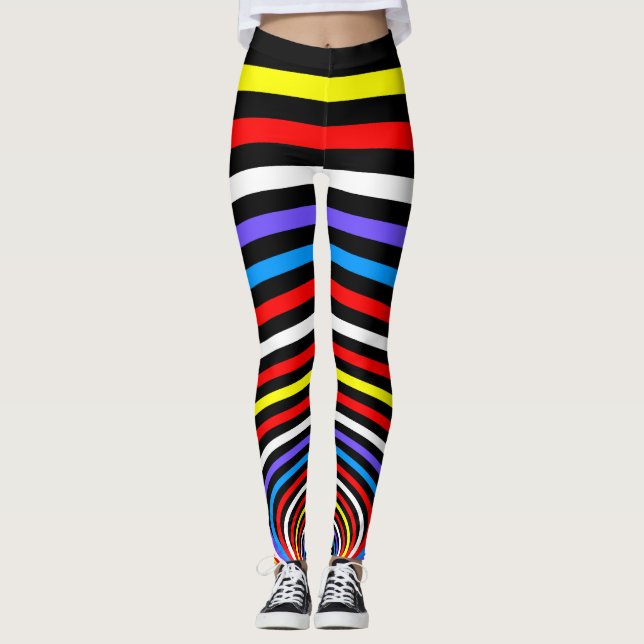 Psychedelic Spiral Leggings (Vorderseite)