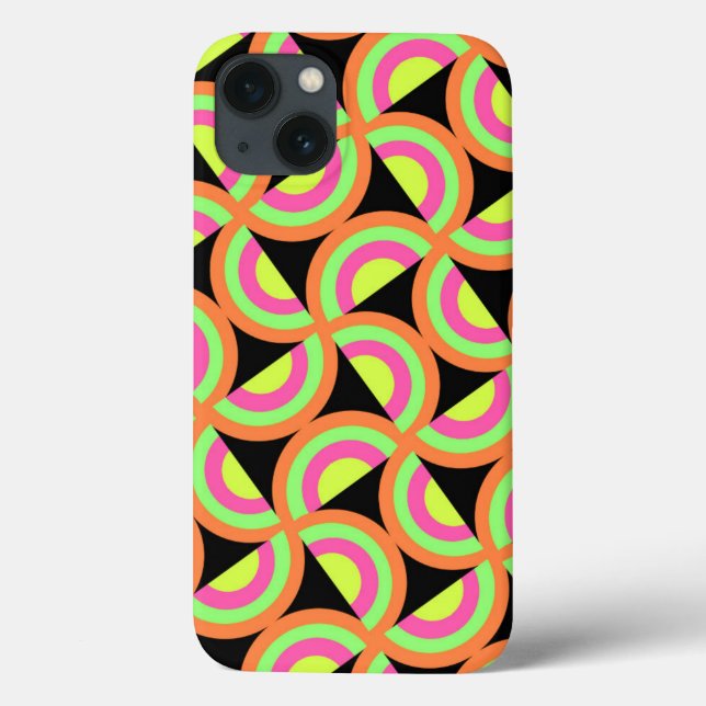 Psychedelic Squares Case-Mate iPhone Hülle (Rückseite)