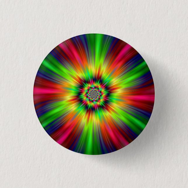 Psychedelic Star Burst Button (Vorderseite)