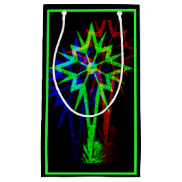 Psychedelic Star Gift Bag (Neon) Kleine Geschenktüte