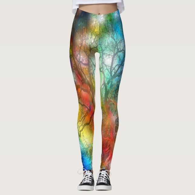 Psychedelic Storm Leggings (Vorderseite)