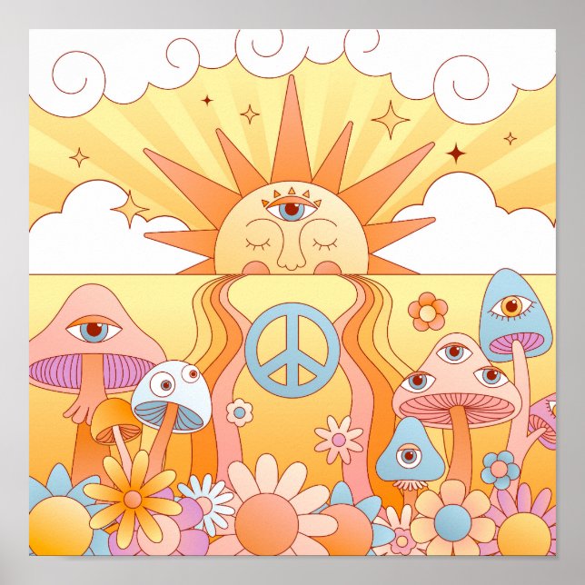 Psychedelic Summer Dream Poster (Vorne)