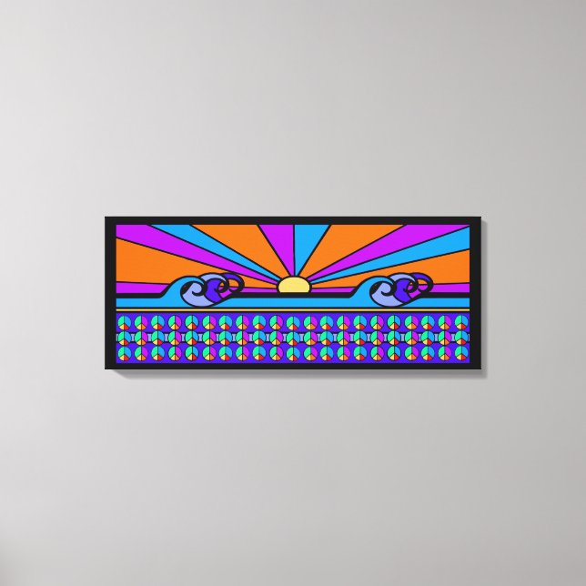Psychedelic Sunrise Leinwanddruck (Vorderseite)