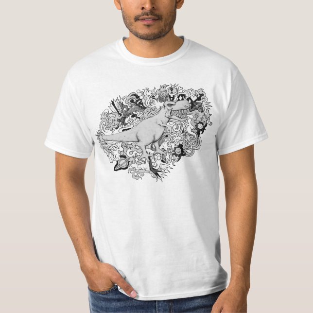 Psychedelic T-Rex T-Shirt (Vorderseite)