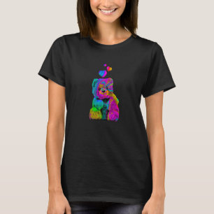 Psychedelic Teddy Bär Trippy Teddy mit T-Shirt