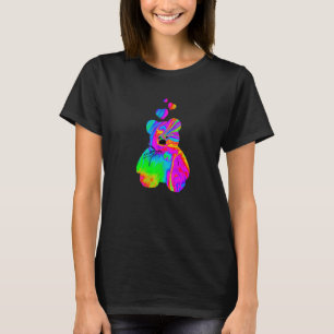 Psychedelic Teddy Bär Trippy Teddy mit T-Shirt