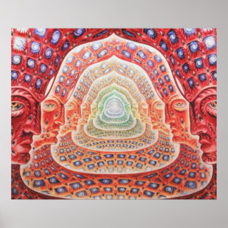 Psychedelic Third Eye und Universes Poster