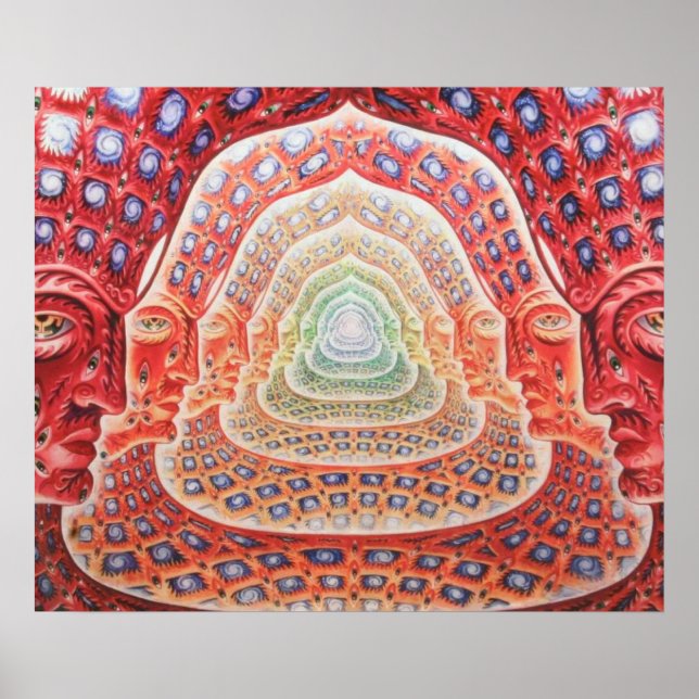 Psychedelic Third Eye und Universes Poster (Vorne)