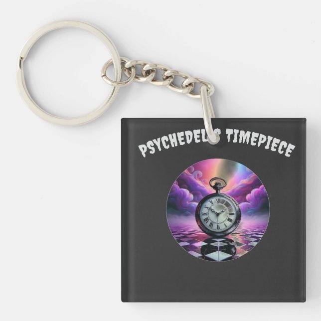 Psychedelic Timepiece Schlüsselanhänger (Vorderseite)