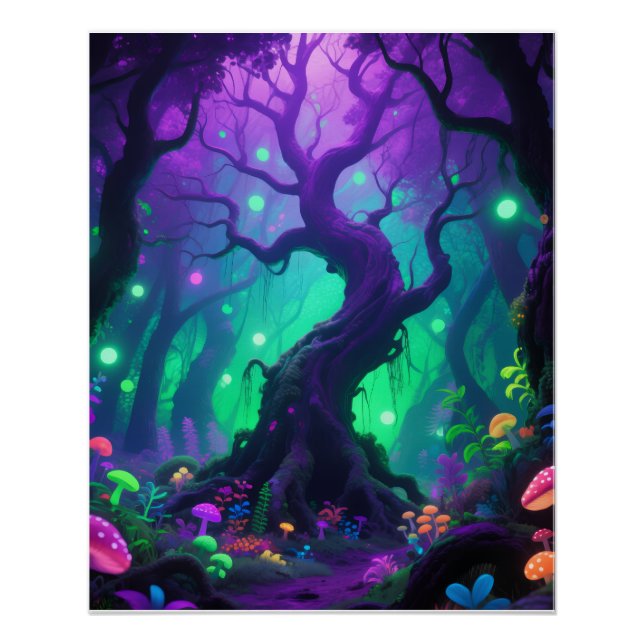 Psychedelic tree poster (Vorderseite)
