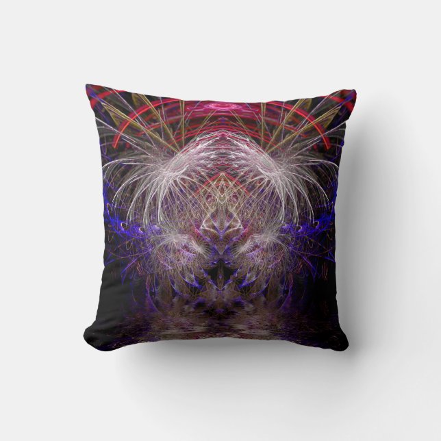 Psychedelic Visionary Chaos American MoJo Pillow Kissen (Vorderseite)