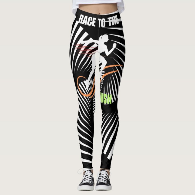 Psychedelic Wave Essence Leggings (Vorderseite)