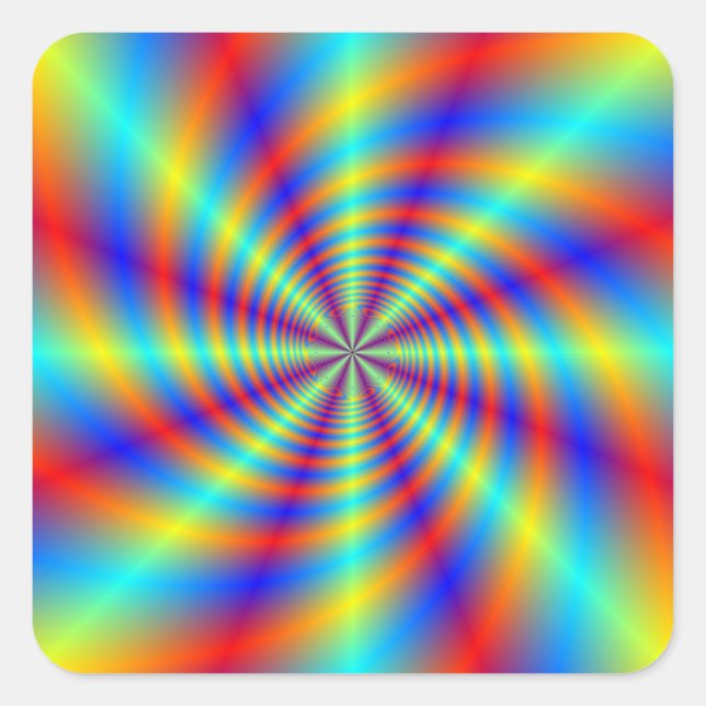 Psychedelic Whirl Sticker (Vorderseite)