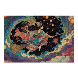 psychedelic witch poster