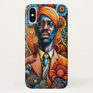 Psychedelica Abstrakter Afroamerikanischer Mann Case-Mate iPhone Hülle