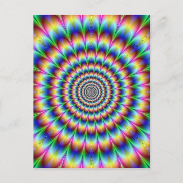 Psychedelie Postkarte (Vorderseite)
