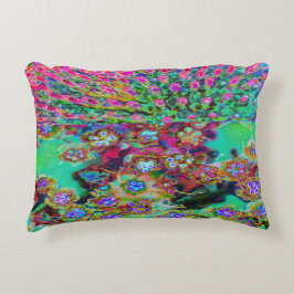 Psychedelisch Abstrakt Groovy Lila Sedum Dekokissen