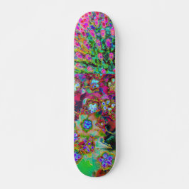 Psychedelisch Abstrakt Groovy Lila Sedum Skateboard