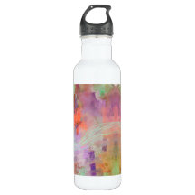 Psychedelisch, abstrakt-Minze-Grün-Orange lila