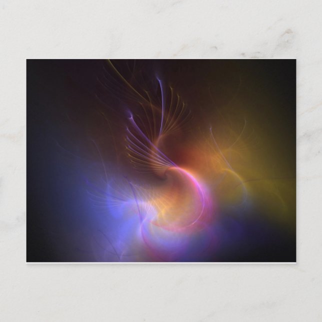 psychedelisch abstrakt postkarte (Vorderseite)