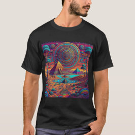 Psychedelisch-ägyptische Landschaft T-Shirt