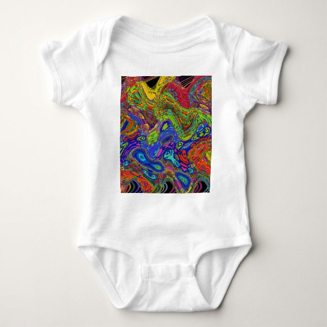 psychedelisch baby strampler (Vorderseite)