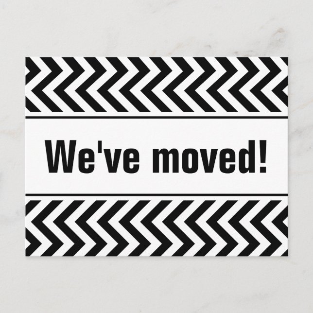 Psychedelisch bewegte Postkarten | Zickzackstreife (Vorderseite)