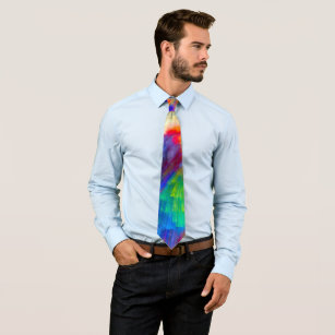 Psychedelisch Crazy Rainbow Krawatte Färbung Cosmi
