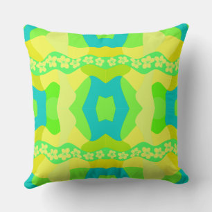 Psychedelisch Daisy Chain Patchwork Lemon Limon Aq Kissen