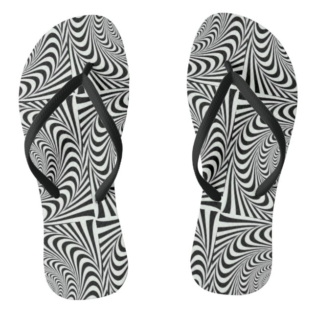 PSYCHEDELISCH DREHEN SIE REINFÄLLE UM FLIP FLOPS (Fußbett)