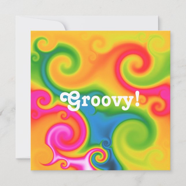 Psychedelisch Einladung (Vorderseite)