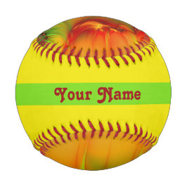 Psychedelisch farbige Moderne Abstrakte Fraktal Na Baseball