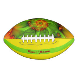 Psychedelisch farbige Moderne Abstrakte Fraktal Na Football