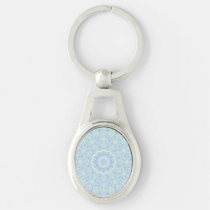 Psychedelisch farbige Pastel Verziert Hippie Manda Schlüsselanhänger