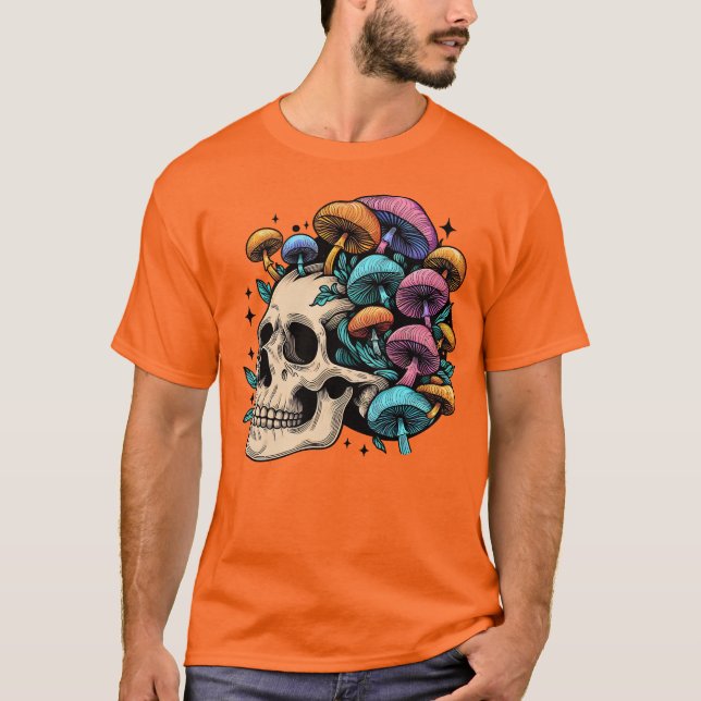 Psychedelisch farbige Pilzdecke T-Shirt (Vorderseite)