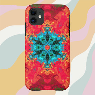 Psychedelisch Hippie Blue und Red Case-Mate iPhone Hülle