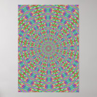 Psychedelisch Hippie Retro Poster
