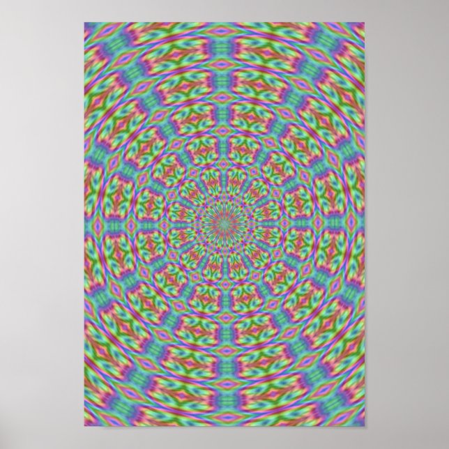 Psychedelisch Hippie Retro Poster (Vorne)