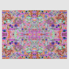 Psychedelisch Hot Pink und Linse Green Garden Blum Seidenpapier