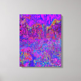 Psychedelisch Impressionistisch Lila Landschaft Leinwanddruck