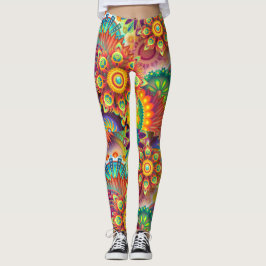 Psychedelisch Liebe Color Burst Leggings