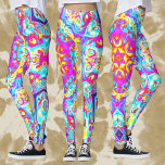 Psychedelisch Mandala Blume Blau Rosa und Gelb Leggings<br><div class="desc">Dieses psychedelische Kaleidoskop-Blume-Design zeichnet sich durch Blau,  Rosa und Gelb aus. Lebhafte trippige Visuals für den modernen Hippie oder für jeden,  der Lieben in funky Farben hat!</div>