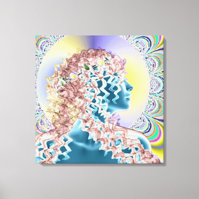 Psychedelisch, neu romantisch leinwanddruck (Vorderseite)
