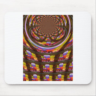 Psychedelisch Osterkaleidoskop Art Print Mousepad